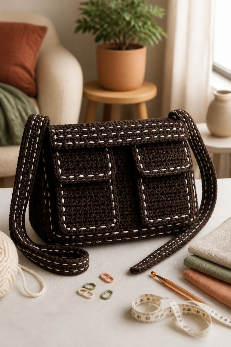 crochet oversized flap bag ideas in the reserved original editorial scene
