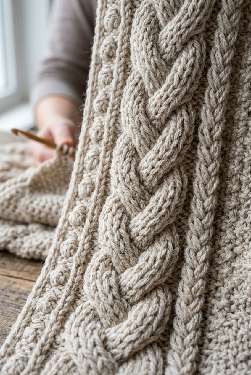 3. Mastering the Braided Cable Stitch - cabled slouch hat crochet pattern