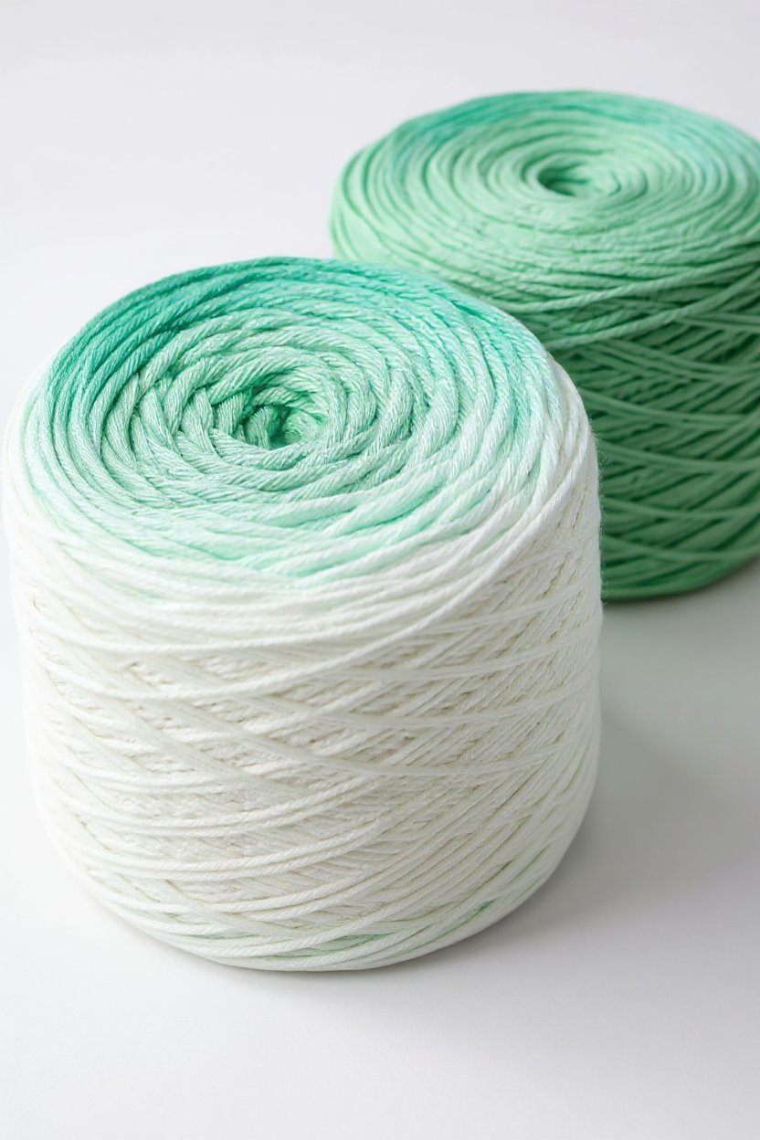 4. Clean Color Transition to Crisp White Yarn - crochet cotton blanket pattern