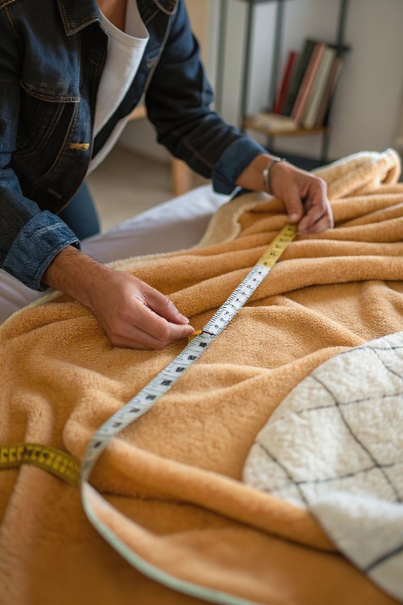 7. Checking Finished Dimensions and Gauge - crochet cotton blanket pattern