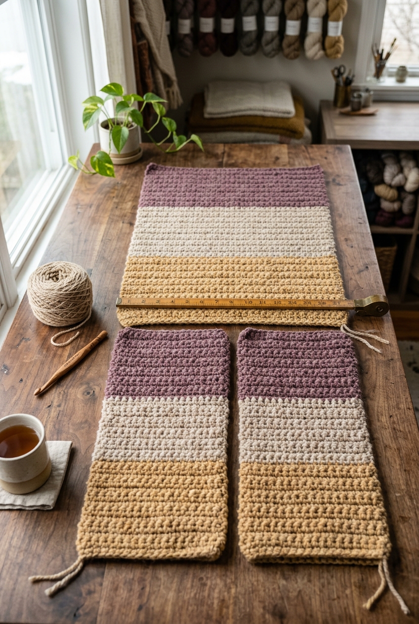 Simple Rectangular Panels - crochet duster cardigan pattern