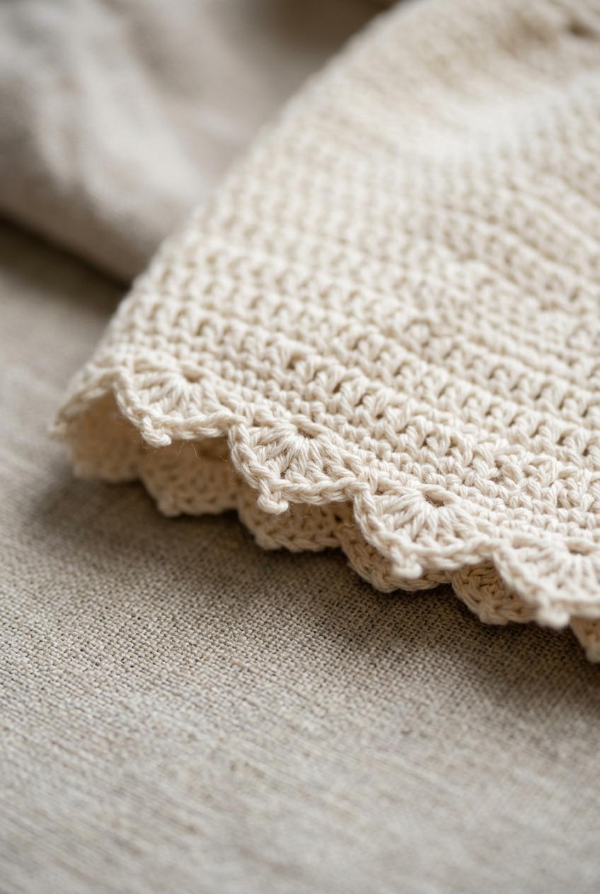 5. Crafting the Scalloped Picot Hemline - eyelet baby dress crochet pattern
