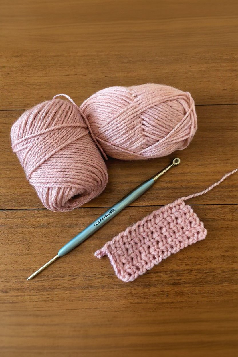 1. Selecting Worsted Weight Yarn and Hook Size - how to make a slouchy crochet hat