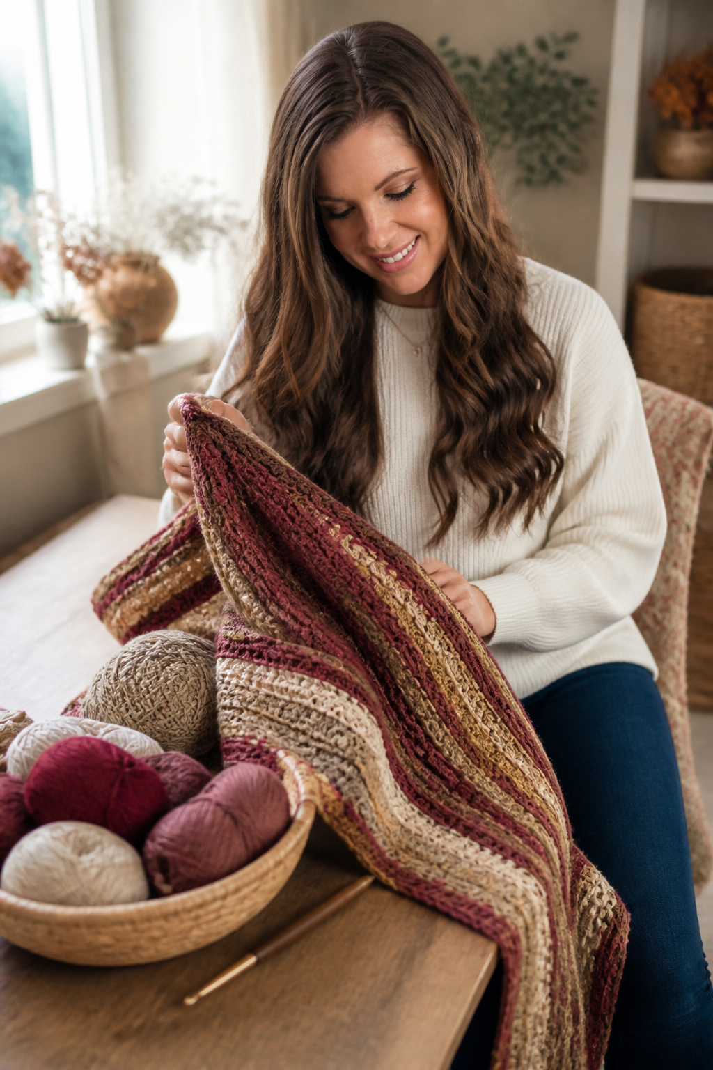 Suzette ruana crochet pattern: relaxed oversized fit in an original editorial composition