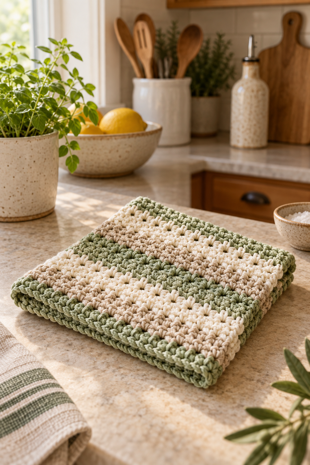 crochet dishcloth patterns: choose cotton for dependable cloths