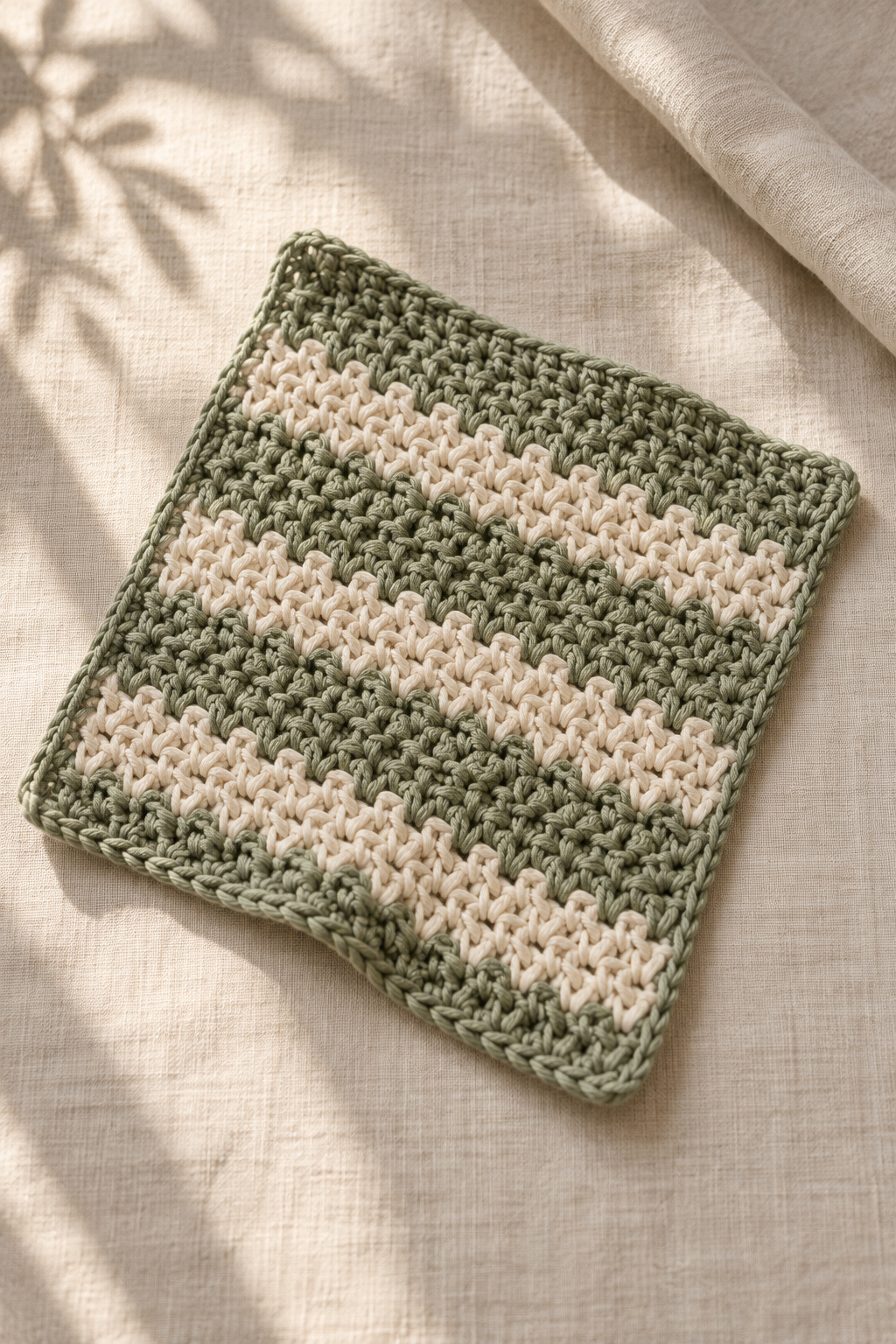 crochet dishcloth patterns: keep the foundation count tidy