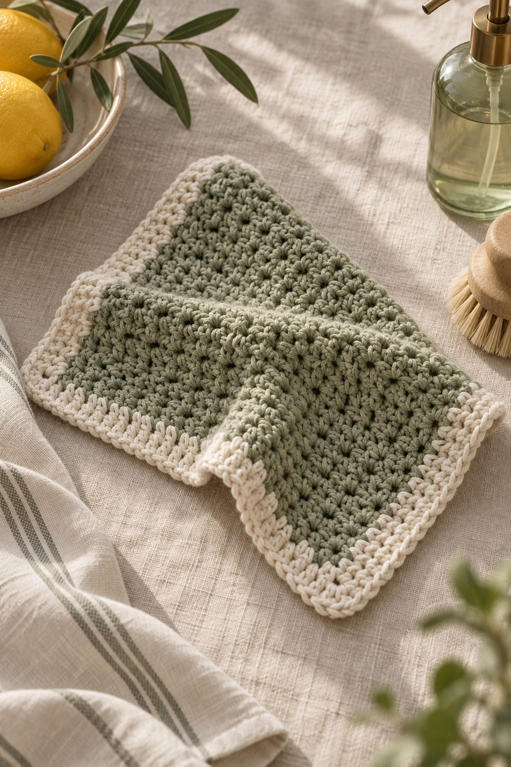 crochet dishcloth patterns: think about absorbency and care