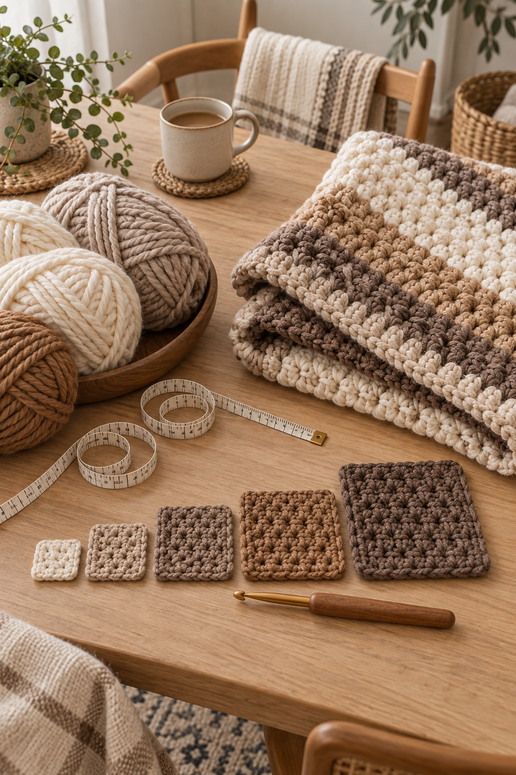 6 weight yarn crochet blanket pattern: choose a blanket size before you begin