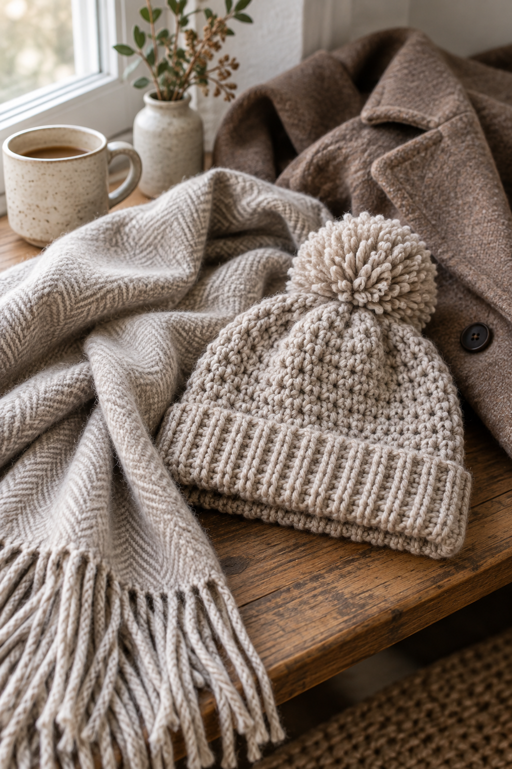crochet adult hat pattern styled for everyday wear