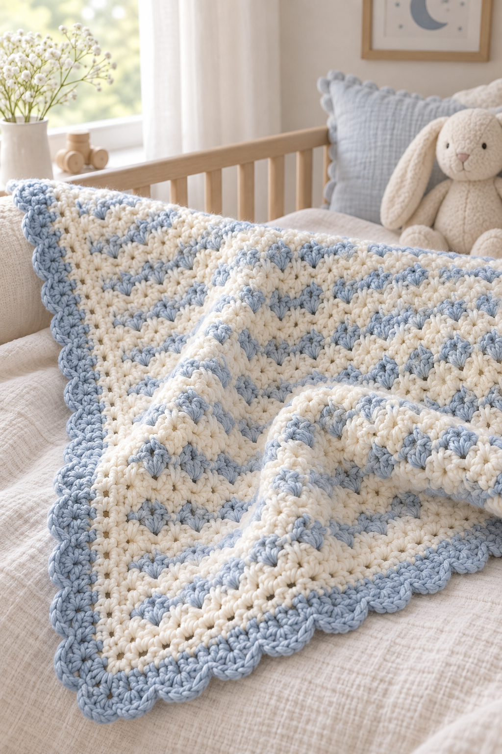 crochet baby afghan detail: build a calm, repeatable fabric