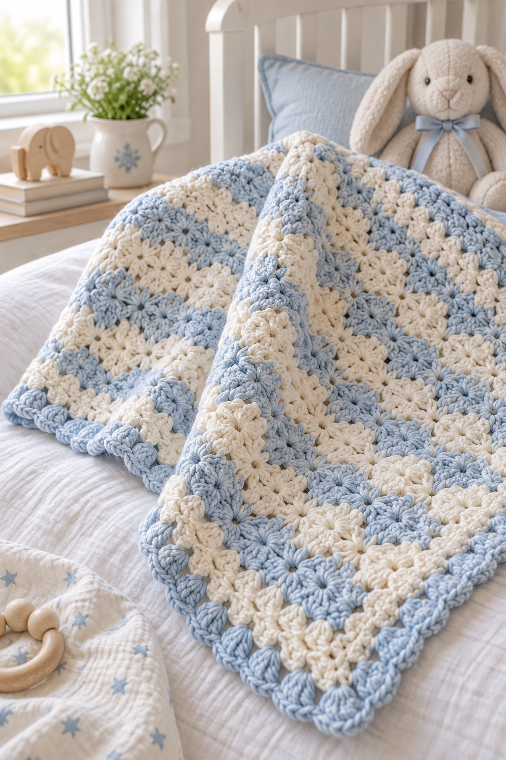 crochet baby afghan detail: plan the blanket for everyday use