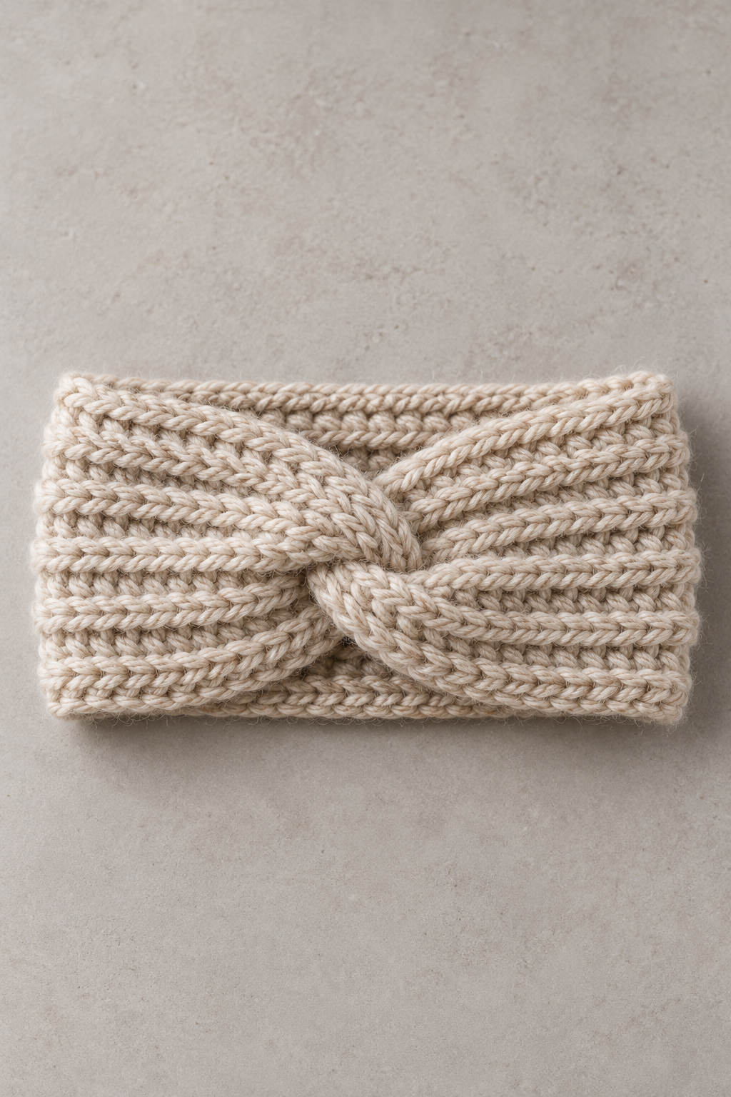 Crochet ear warmer ring and joining detail