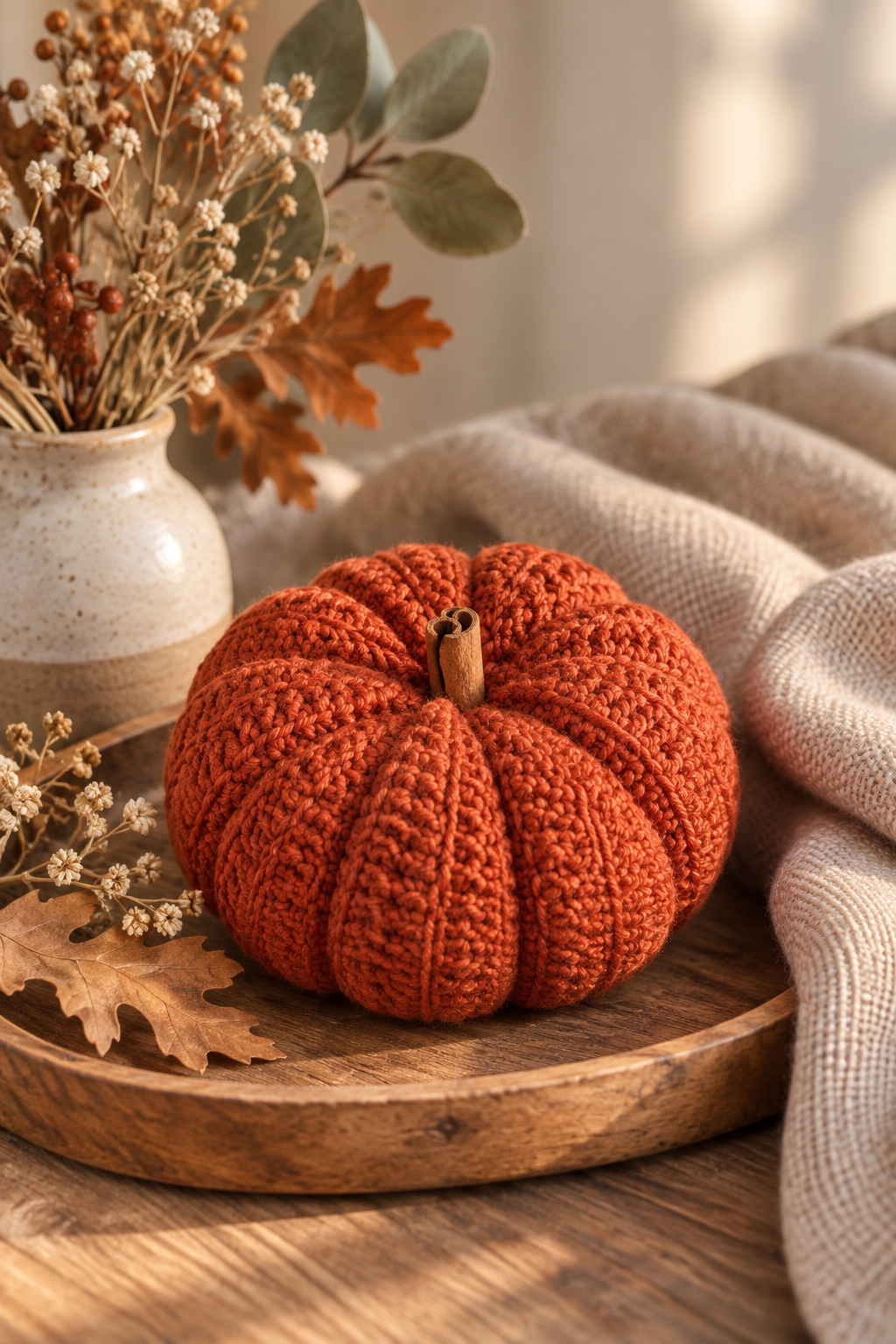 crochet pumpkin pattern seasonal home styling