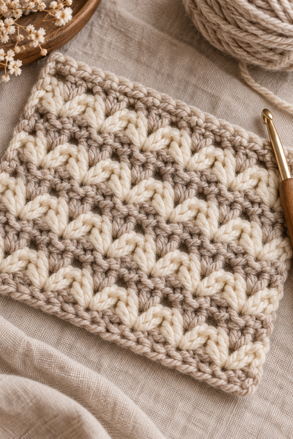 one row repeat crochet blanket: understand the one-row repeat