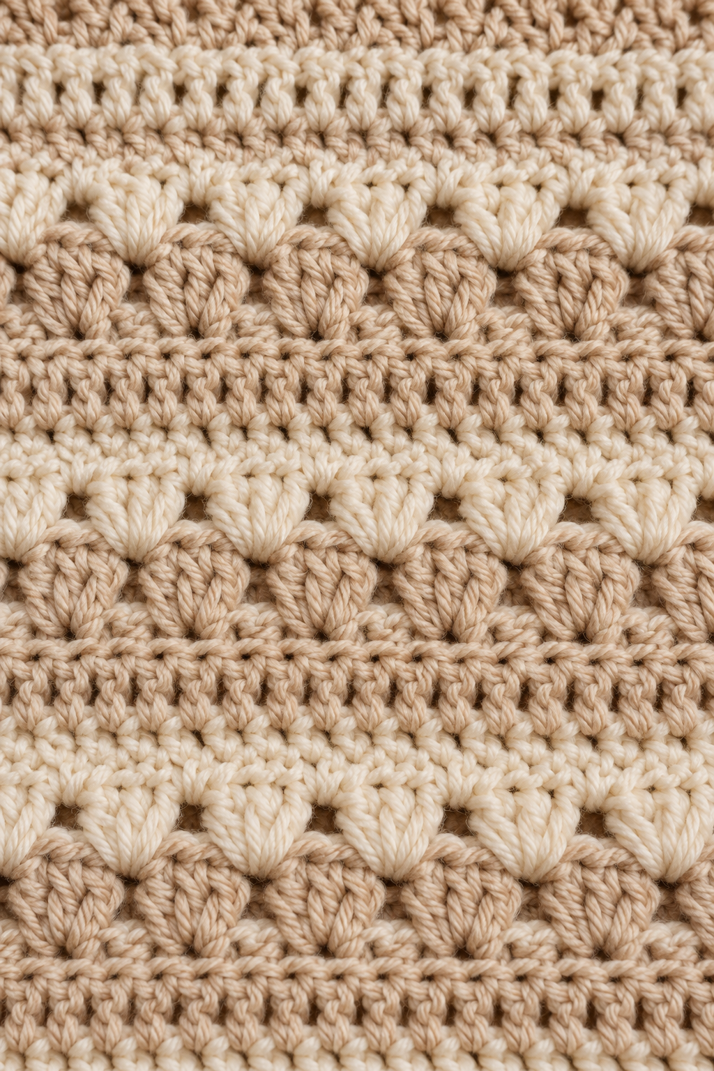 one row repeat crochet blanket texture
