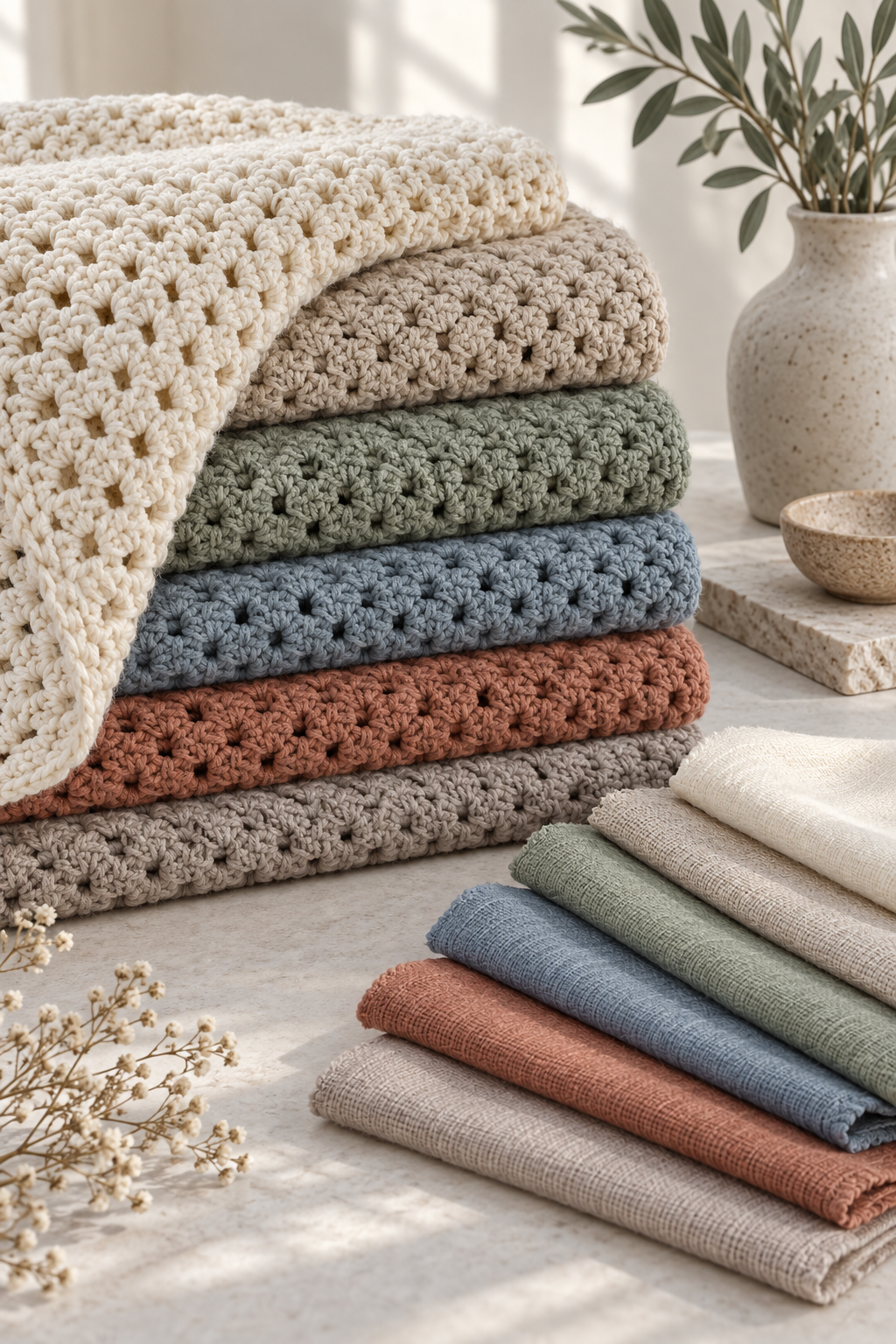 one row repeat crochet blanket color planning