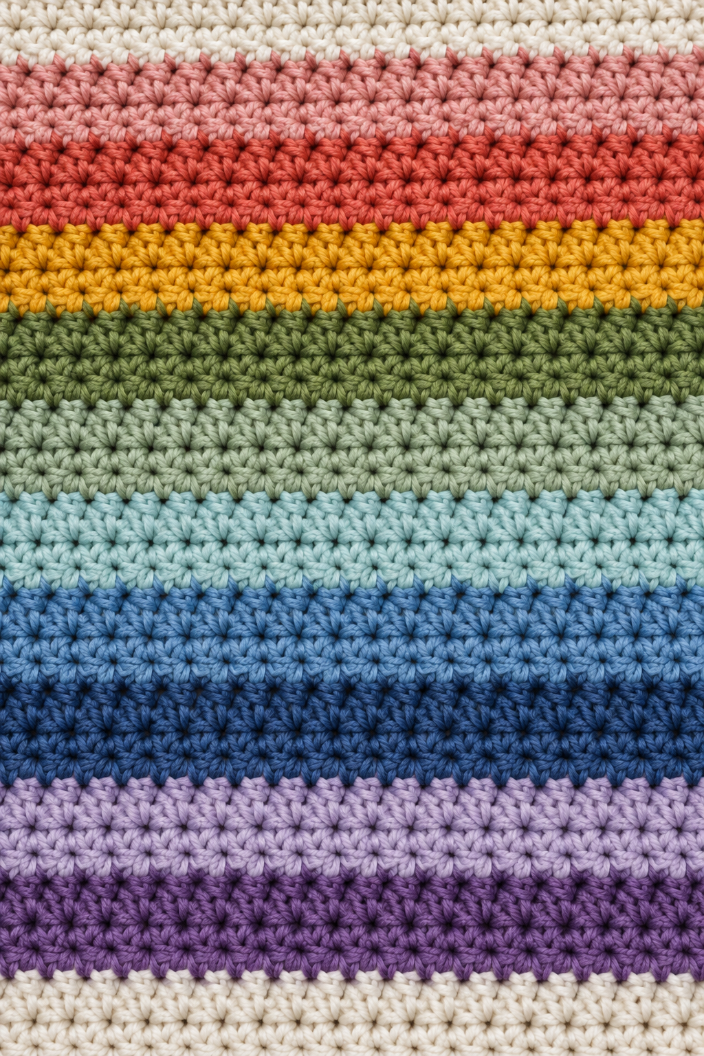 quick free crochet blanket pattern striped color rhythm