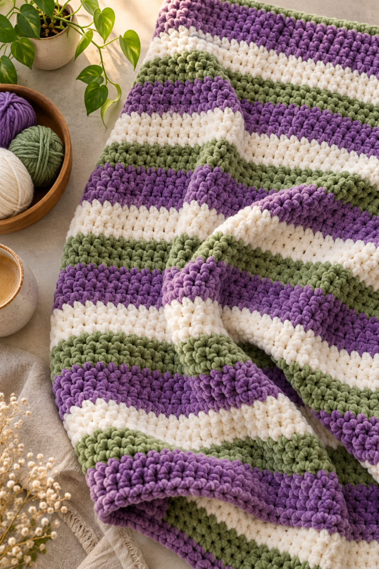 quick free crochet blanket pattern