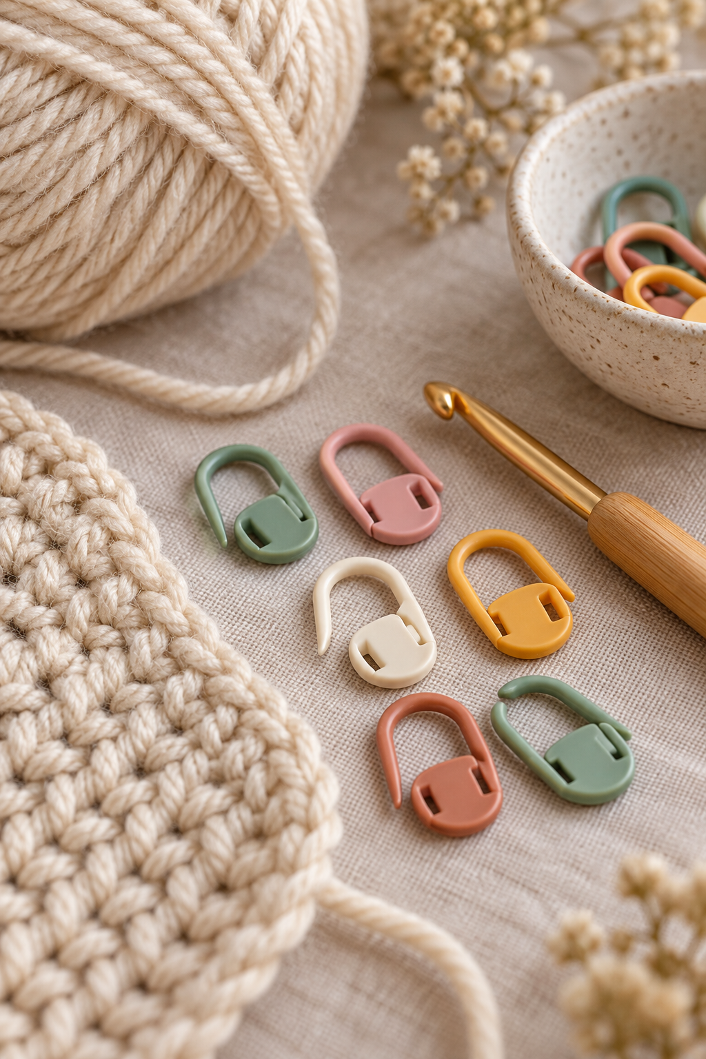 Crochet tip 10: locking markers