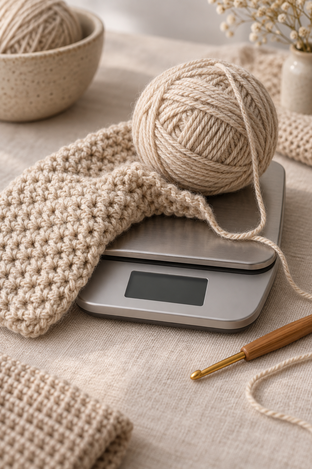 Crochet tip 14: weighing your yarn