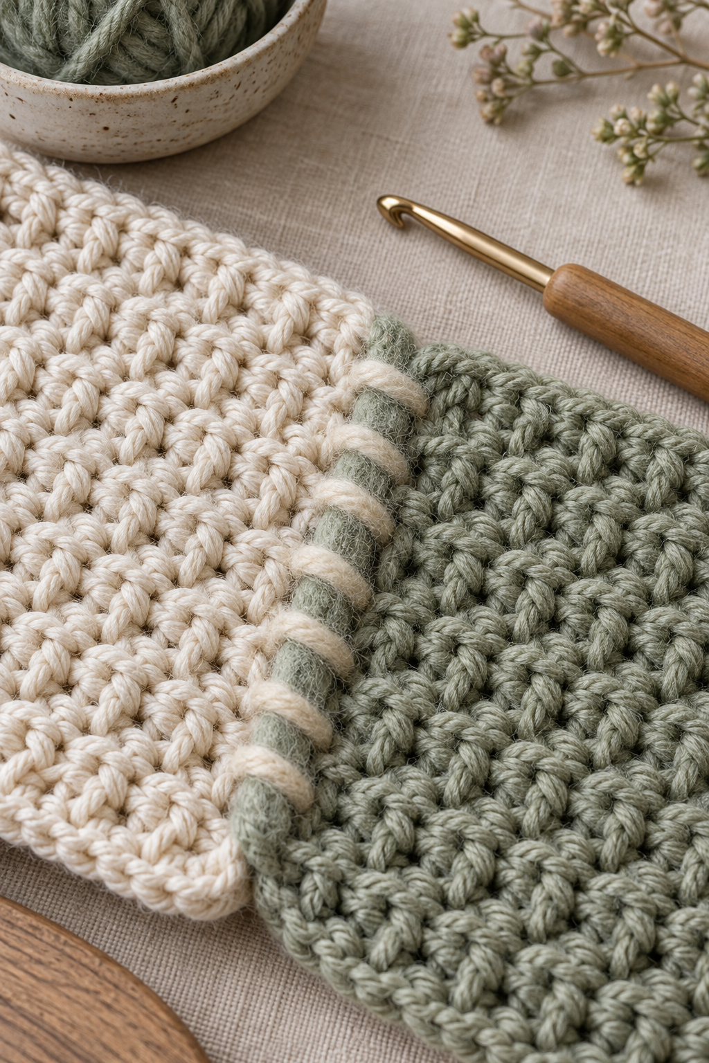 Crochet tip 15: felting join