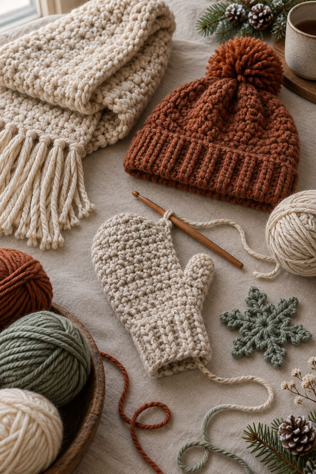 top 5 crochet patterns winter textured crochet pattern
