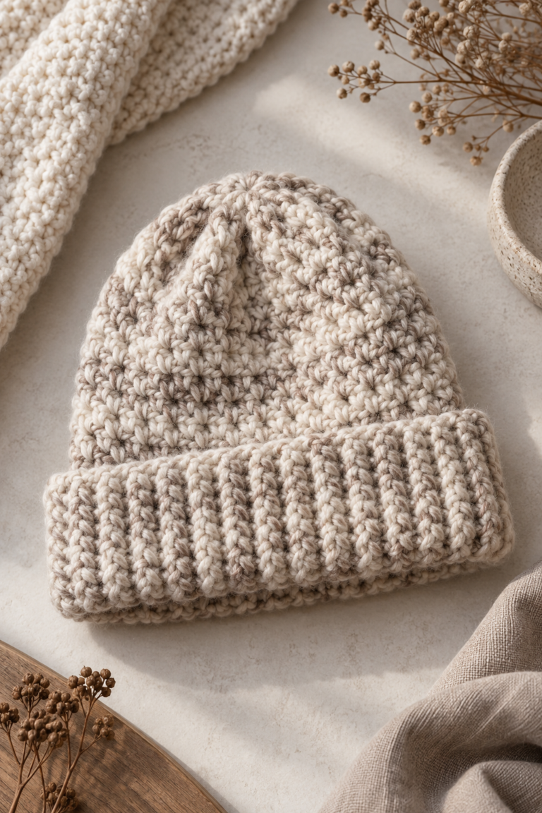 winter hat crochet pattern Crossroads Beanie