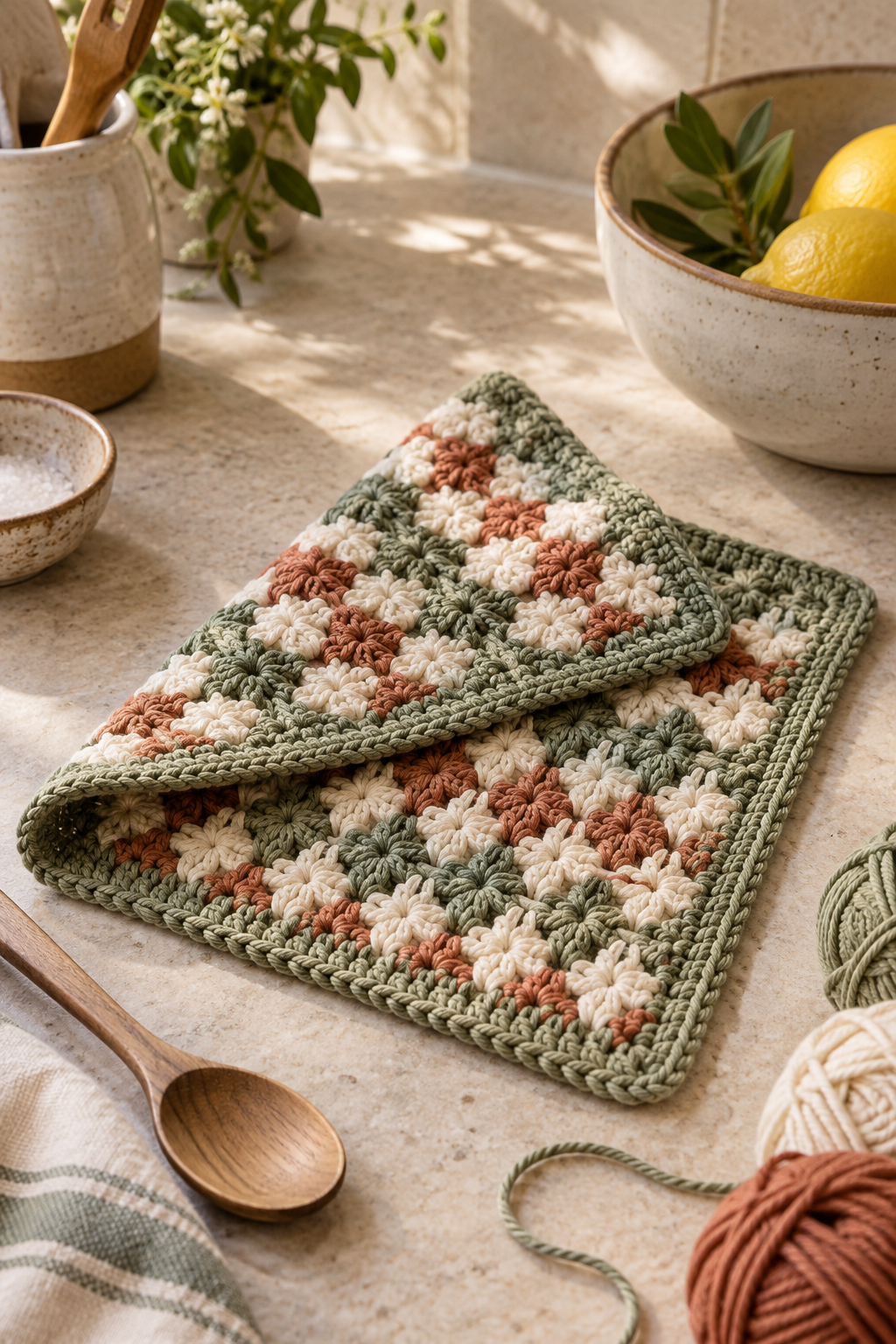 Crochet dishcloth pattern idea 1