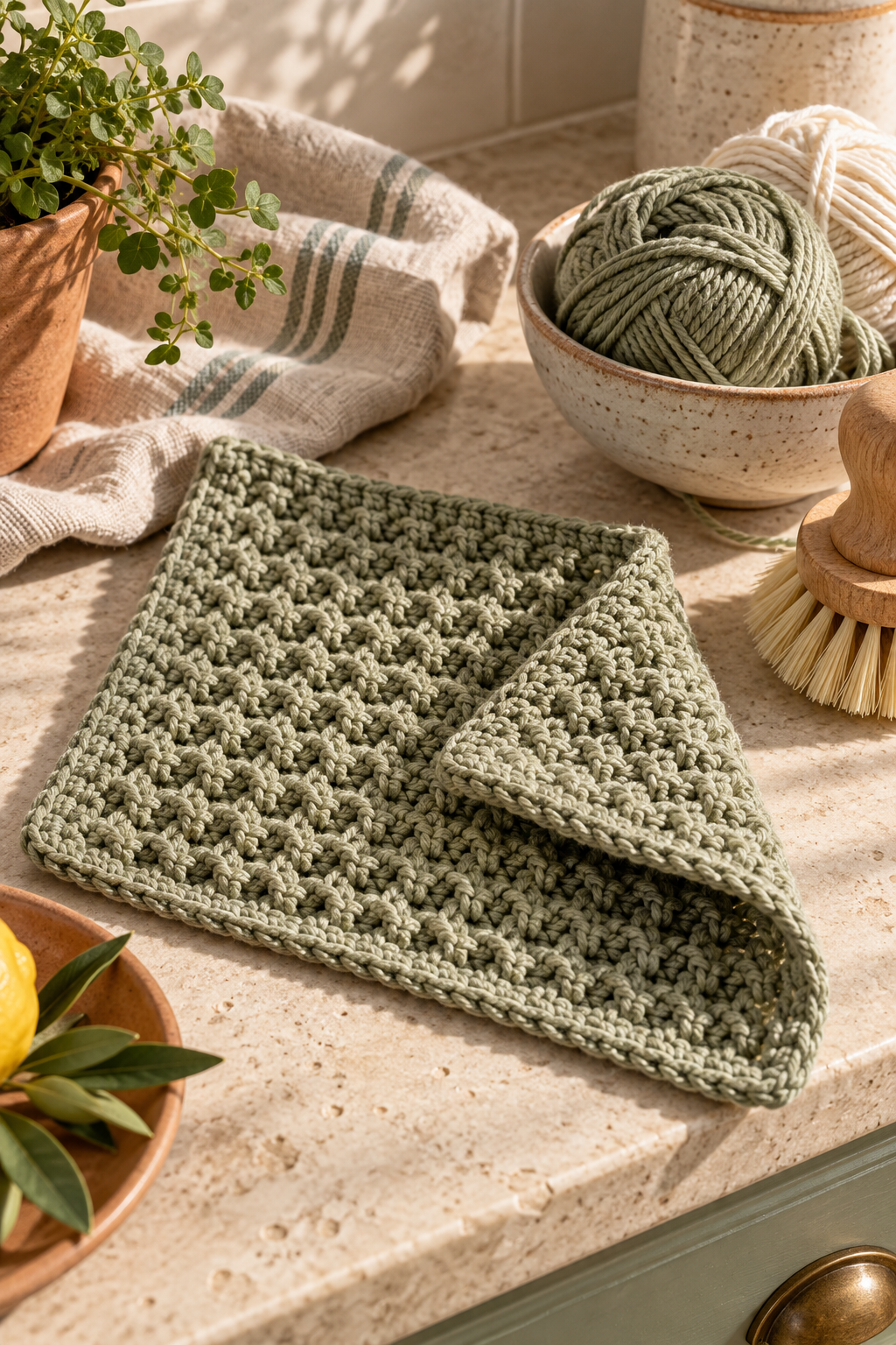Crochet dishcloth pattern idea 4