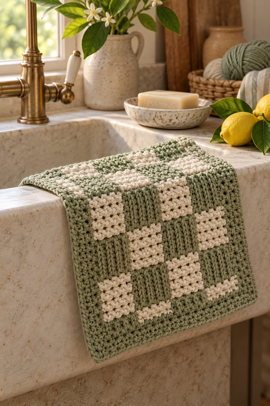 Crochet dishcloth pattern idea 7