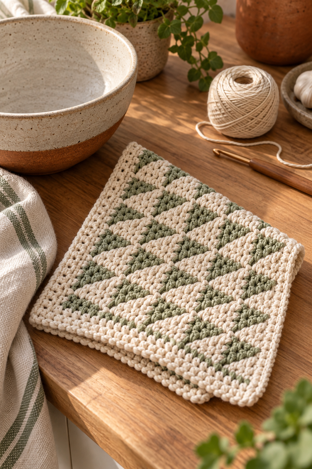 Crochet dishcloth pattern idea 8