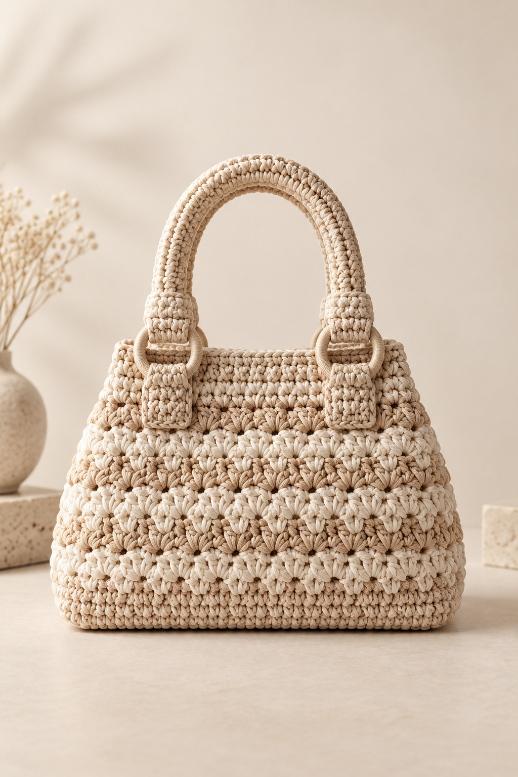 The Audrey Handbag crochet bag pattern detail