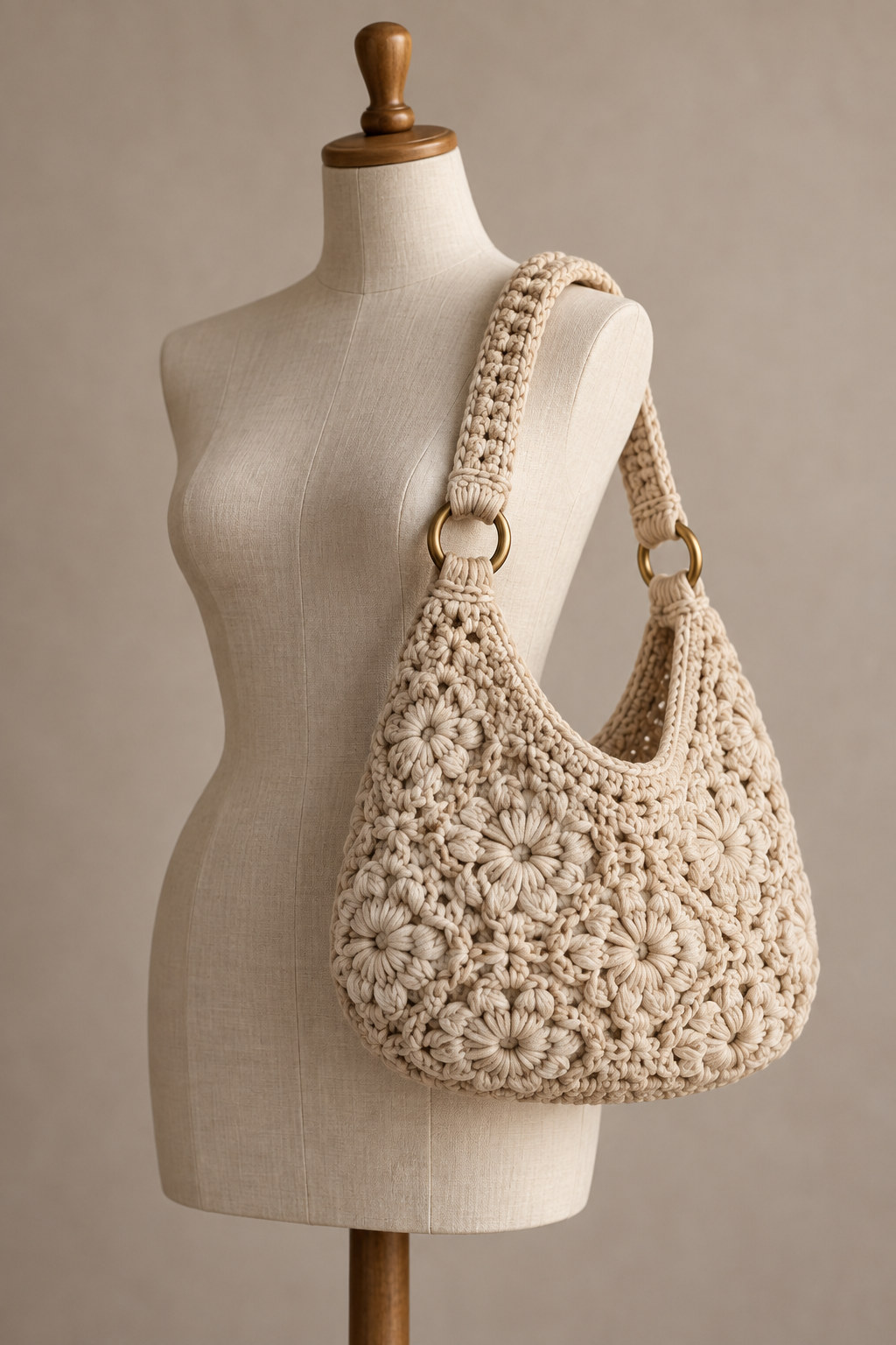 Luxe Handbag crochet bag pattern detail