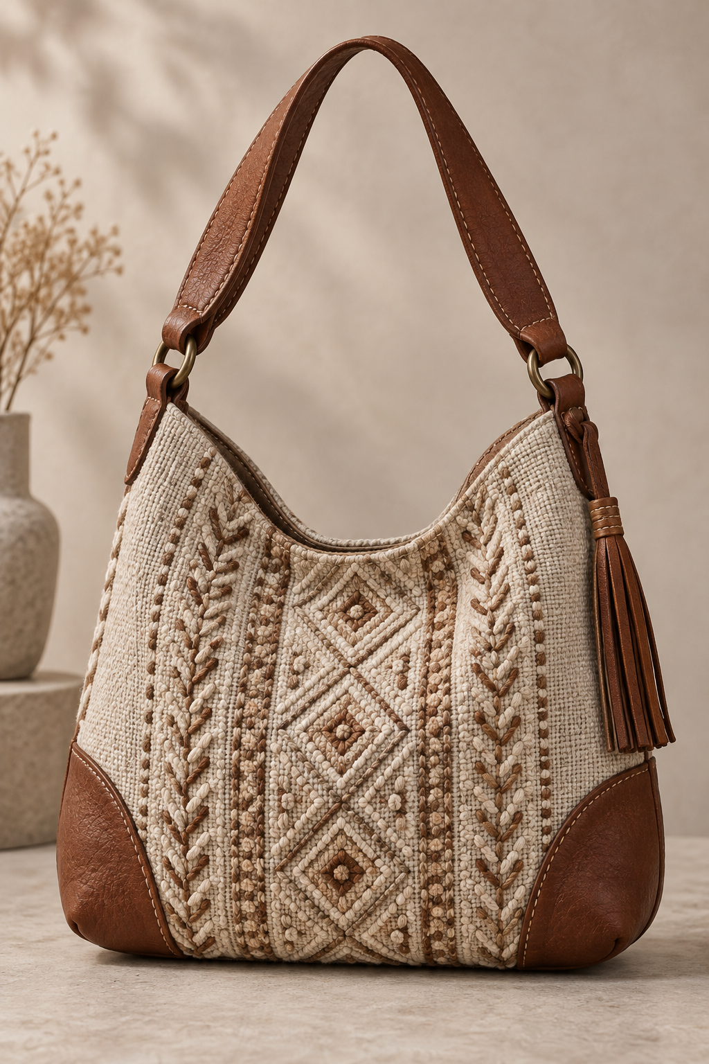 Textured Shoulder Bag crochet bag pattern detail