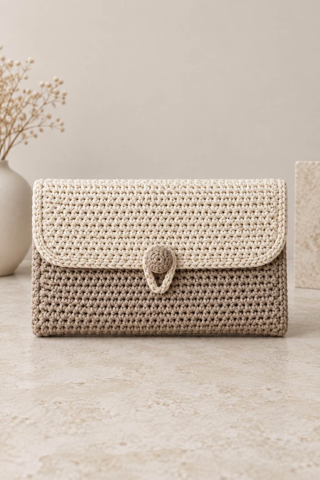 Clutch-Style Bag crochet bag pattern detail
