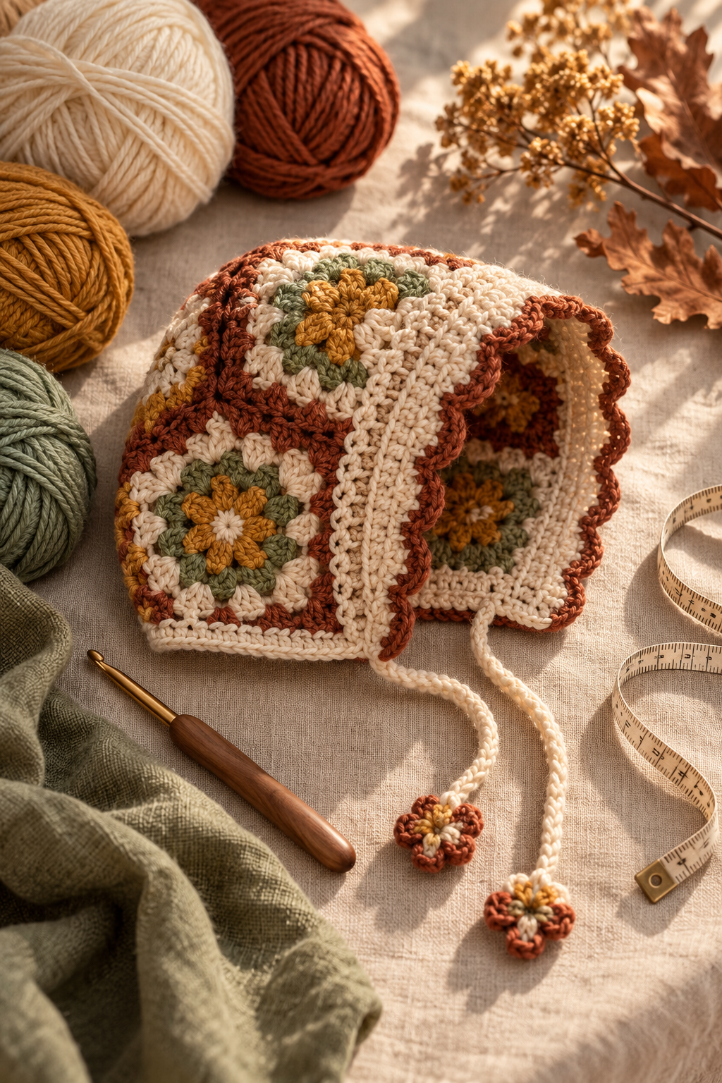 crochet bonnet idea 11: crochet turtleneck hood bonnet