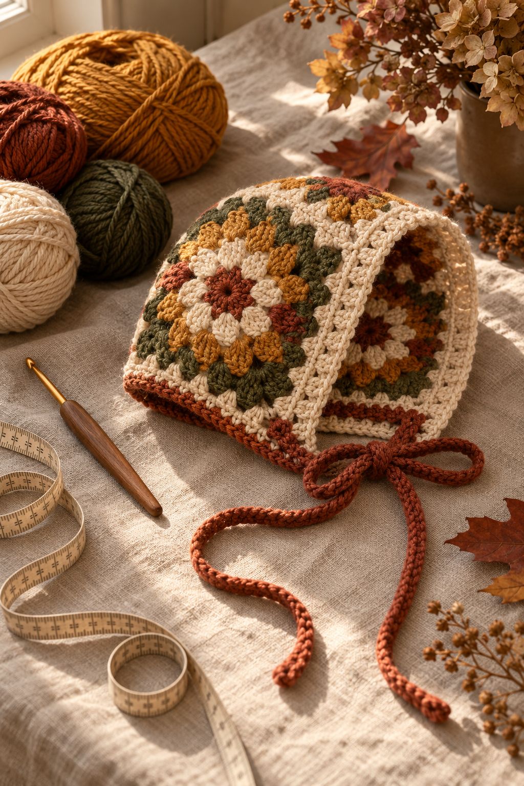 crochet bonnet idea 14: crochet lace child bonnet