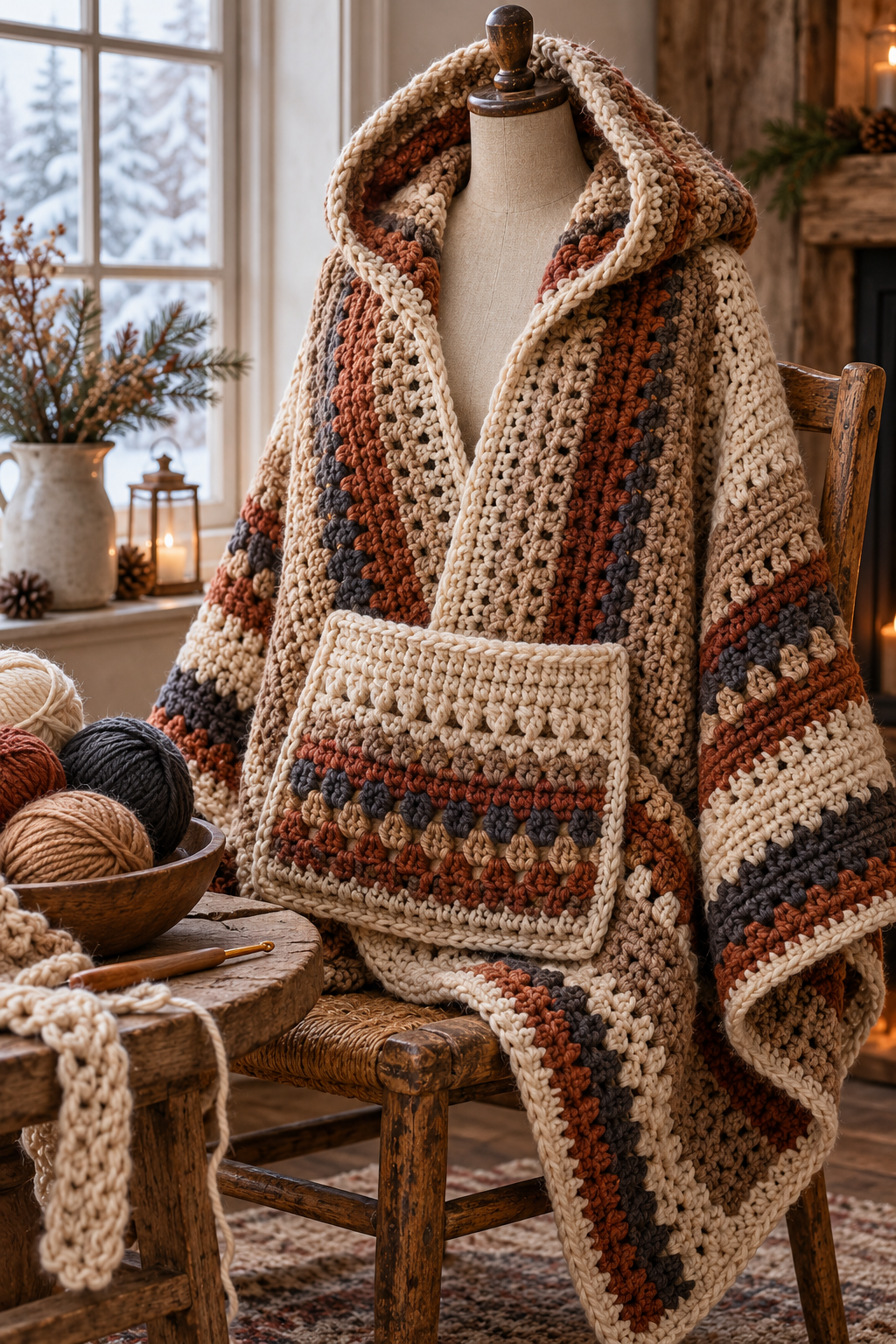 8. Wide Pocket Wrap Hood: planning and fit notes