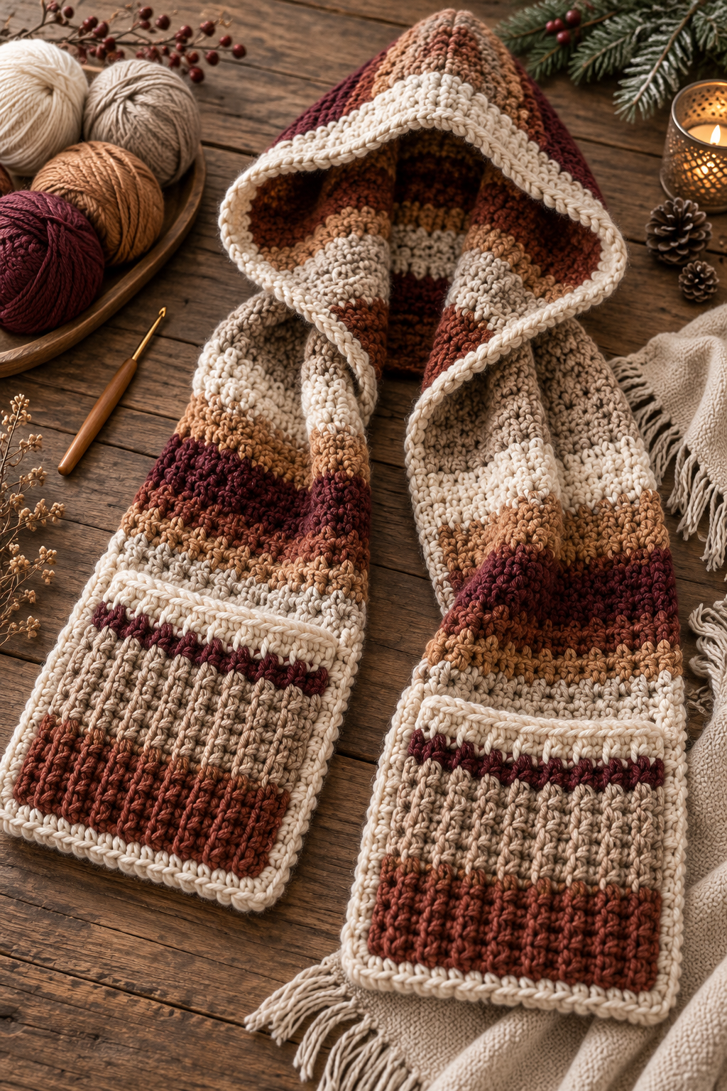 9. Made-to-Measure Pocket Hood Scarf: planning and fit notes