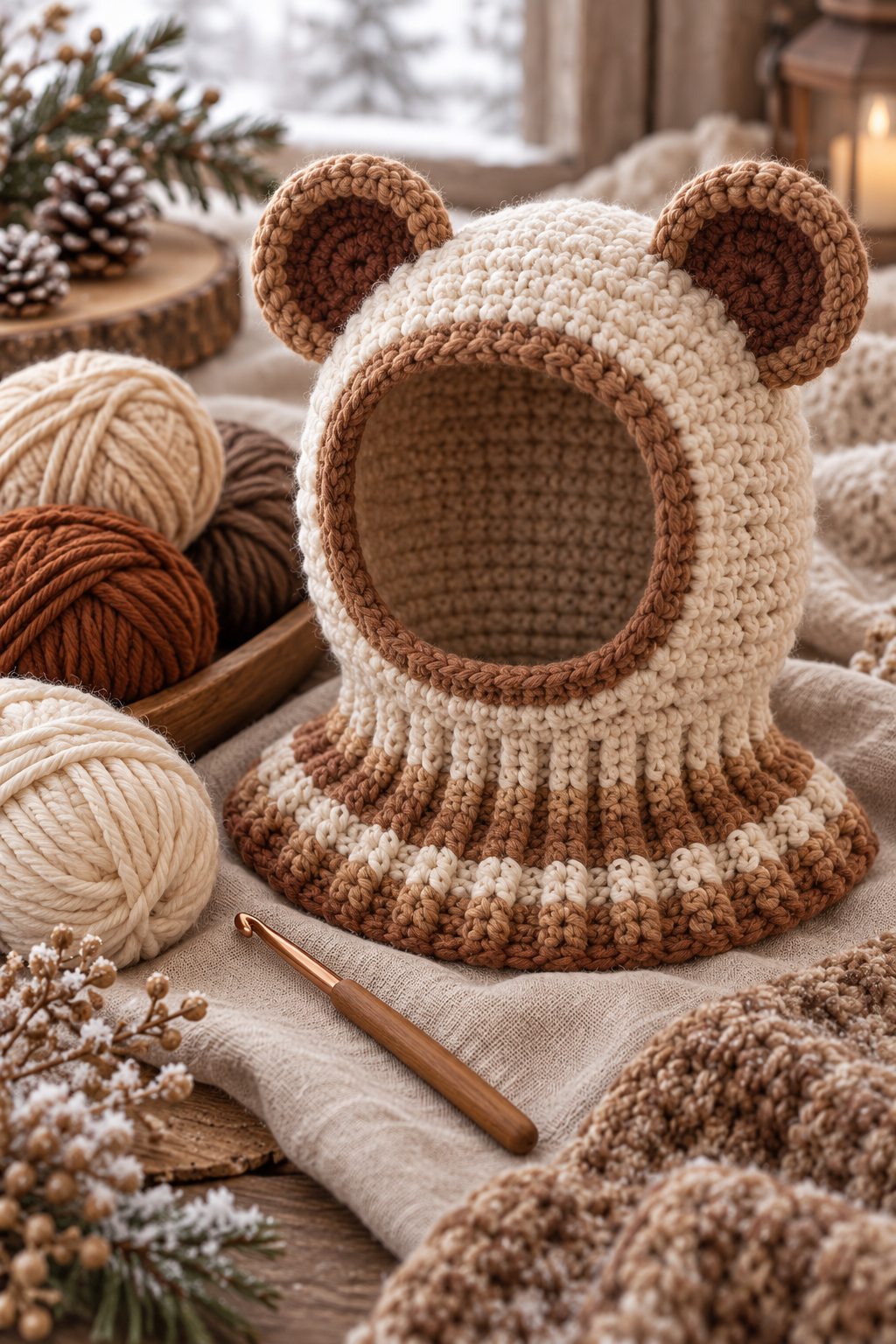 17. Bear-Ear Balaclava Hood: planning and fit notes