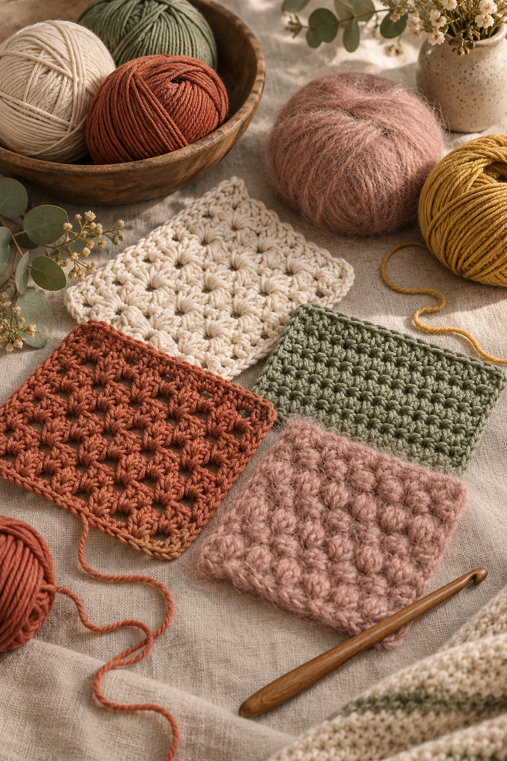 cable slouch hat crochet pattern detail: choose yarn for definition and comfort