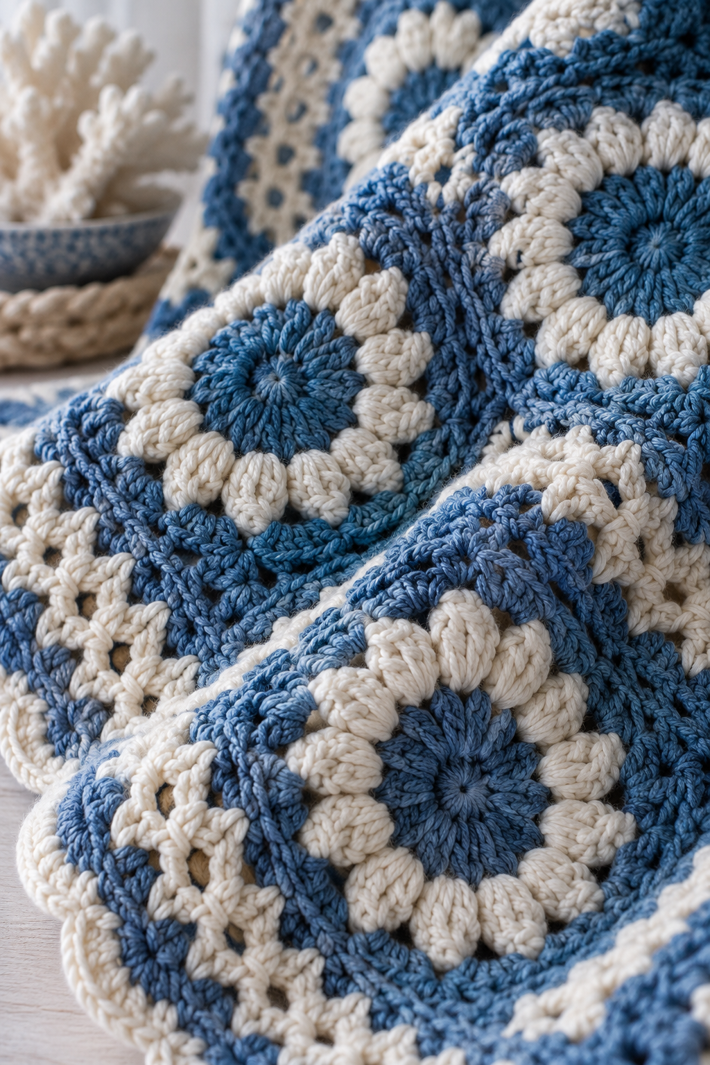 crochet afghan pattern free detail: study texture and stitch rhythm