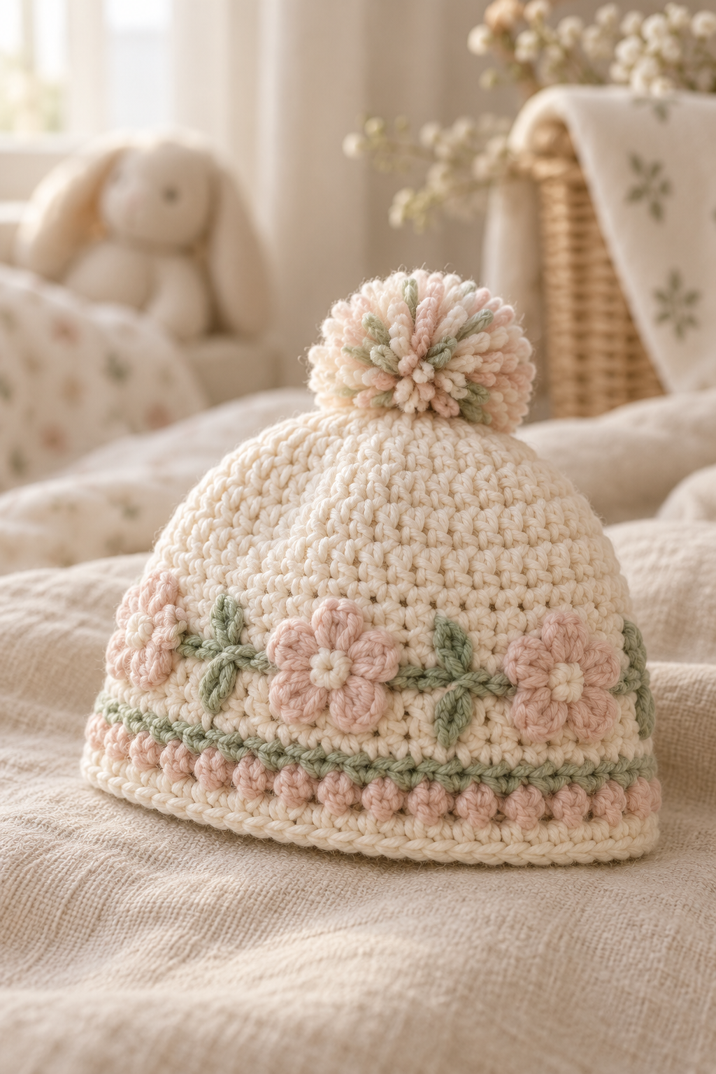 crochet baby hat choose yarn for softness