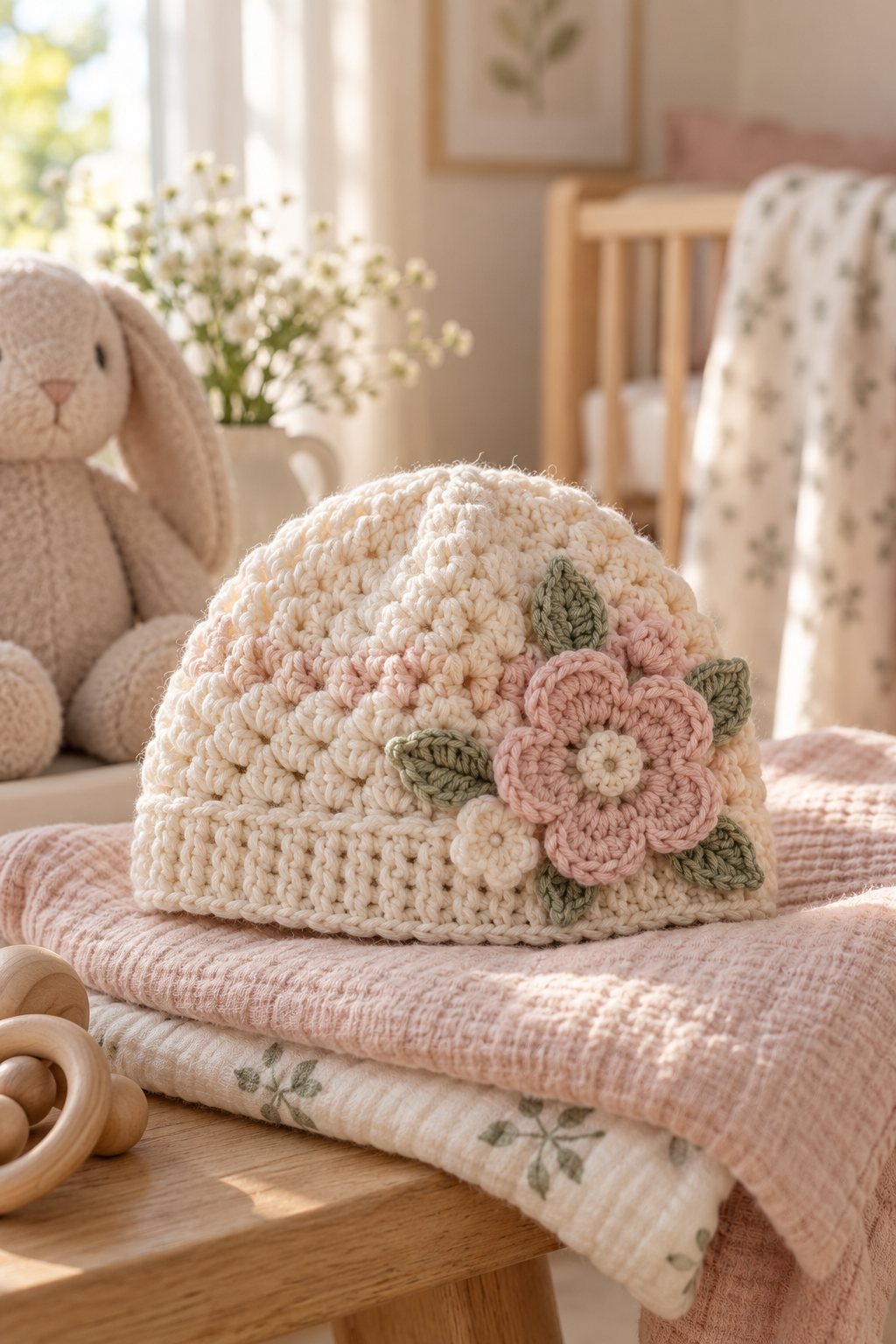 crochet baby hat check newborn sizing