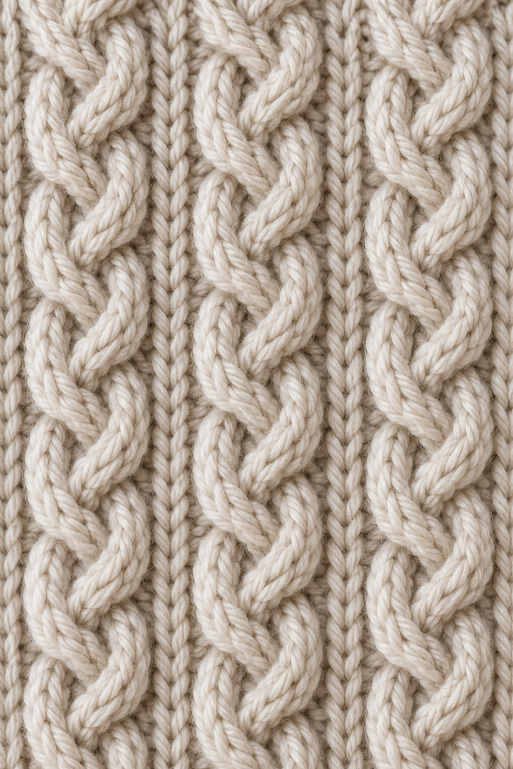 crochet cables front post texture
