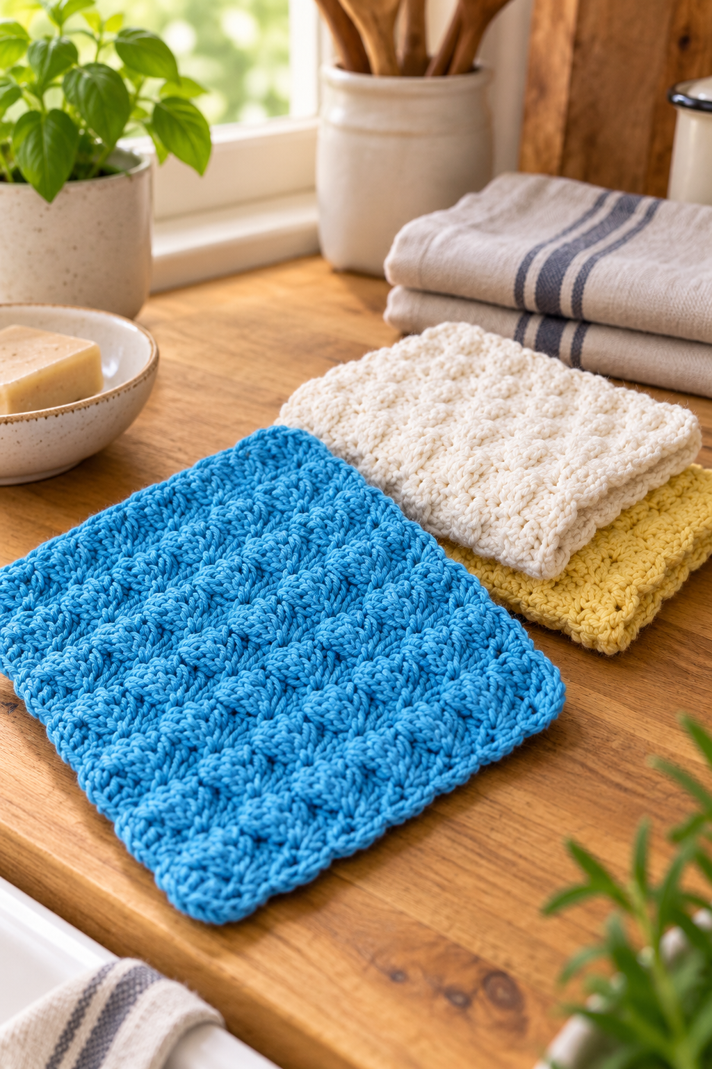 crochet dishcloth pattern editorial visual 3