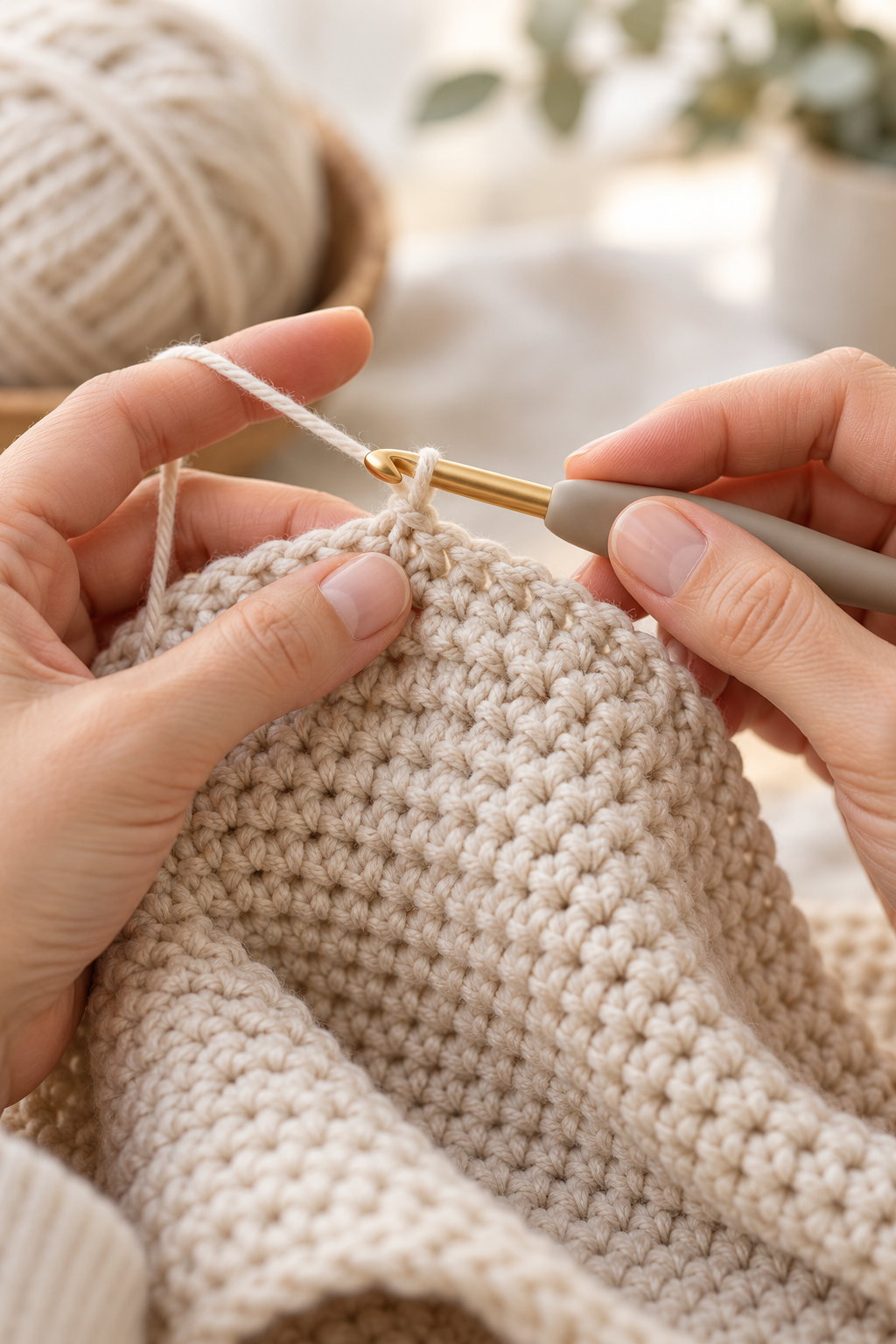 Even single crochet stitches