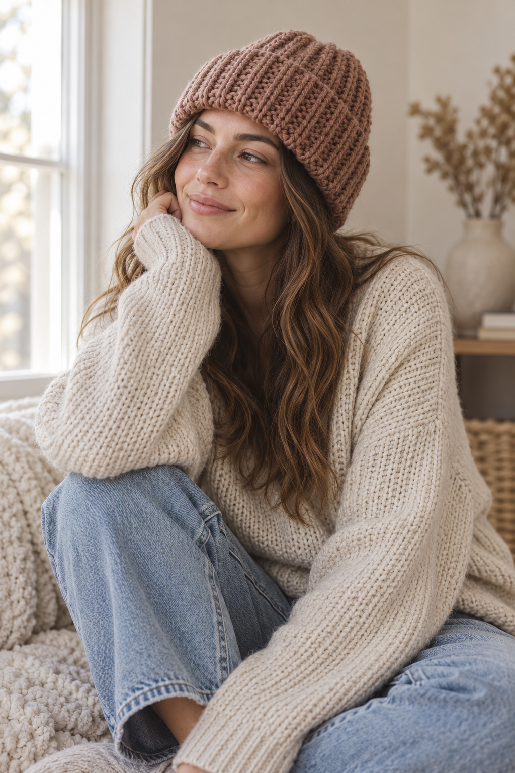 Crochet ribbed beanie: Crown shaping
