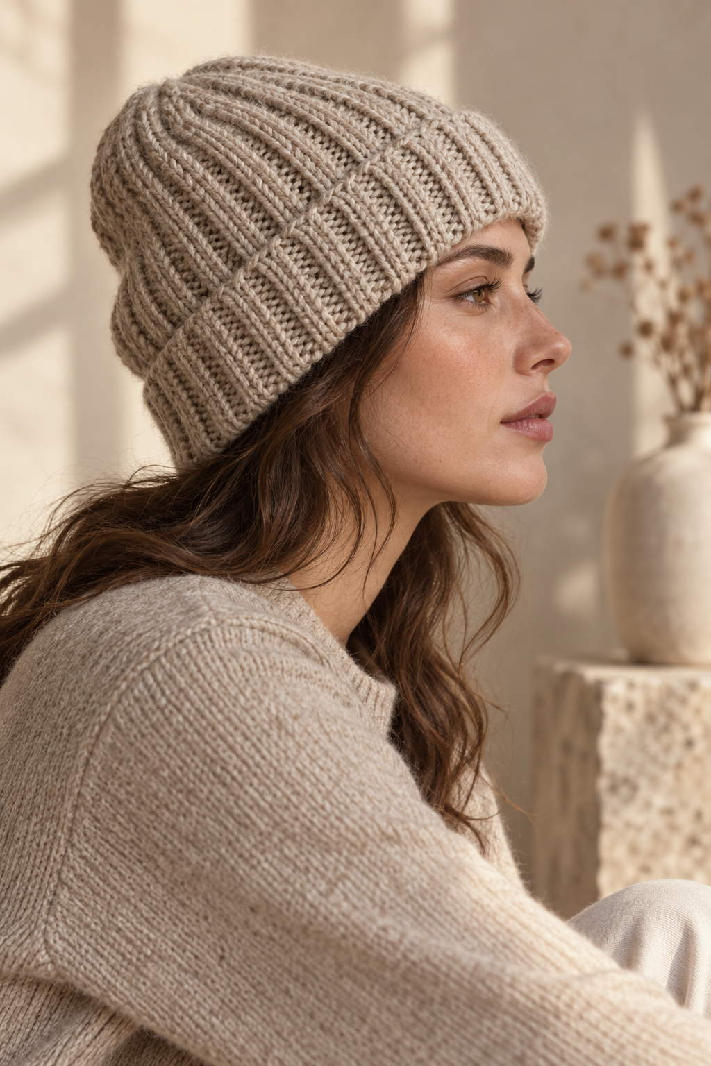 Crochet ribbed beanie: Everyday styling and finishing