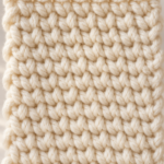 Textured crochet waistcoat stitch swatch